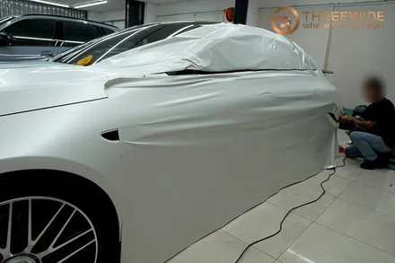 벤츠 GT63, 내 차를 완전히 다르게 만드는 방법!? (#전체랩핑 #사틴펄화이트 #3M #분당 #판교) / 성남시 수정구 시흥동