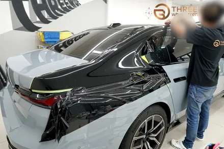 분당 BMW 740i, 투톤 랩핑 정장으로 더욱 세련되게! (#듀오톤랩핑#고광택 #필름 #판교 #코치라인) / 성남시 수정구 시흥동