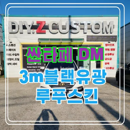 파주 운정 싼타페DM 3m블랙유광 루푸스킨 시공 작업 후기 / 경기 파주