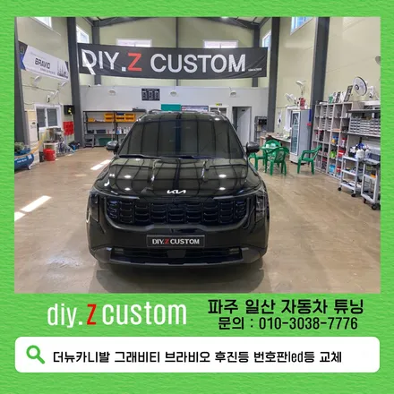 더뉴카니발그래비티브라비오후진등번호판led등교체 다이즈커스텀 / 경기 파주