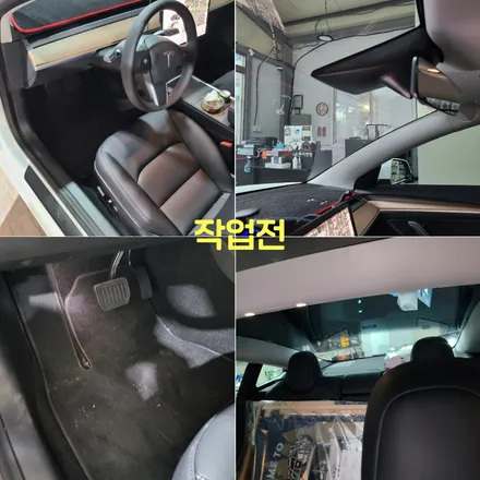 파주 운정 탄현 테슬라 모델3 테슬라3  아이나비QXD7000 보조배터리 시공 작업 후기 / 경기 파주