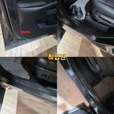 파주 운정 쏘렌토 MQ4  도어 LED 스커프 1열 바보등 실내 LED 교체 작업 시공 후기 / 경기 파주