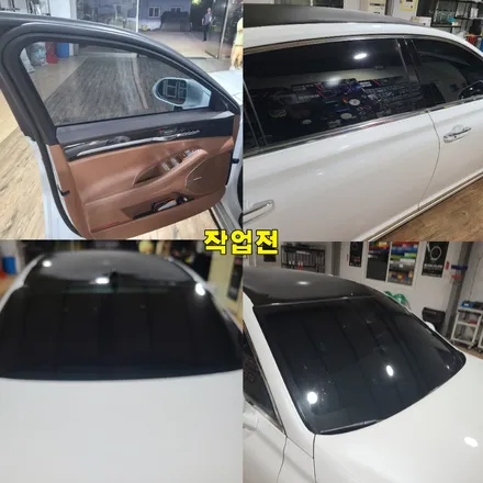 파주 운정 제네시스 G90 애니가드 반반사 필름 AP80 시공 작업 후기 / 경기 파주
