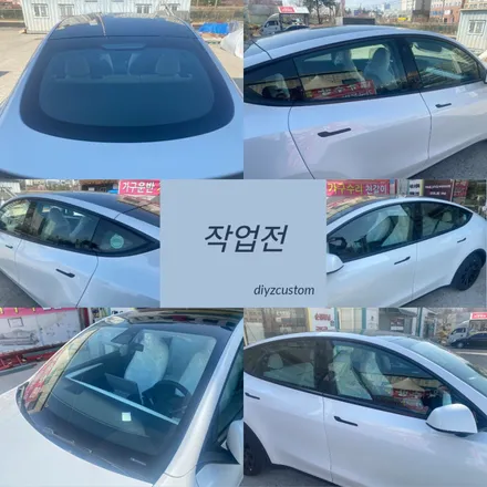파주 \'테슬라Y - 나노필름 NF9R 반반사필름 신차 썬팅(틴팅) 후기! / 경기 파주