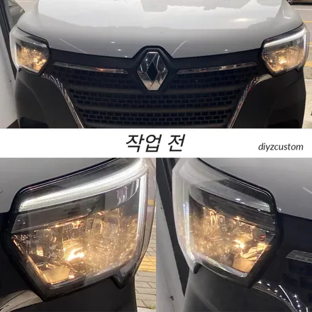 파주 일산 고양 금촌 운정 야당 야동동 \'르노 마스터 캠핑카\' 차량의 \'브라비오 led라이트 교체작업\' 후기! / 경기 파주