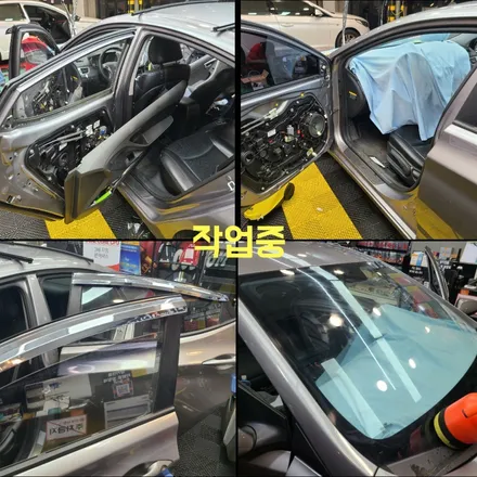 파주 썬팅잘하는곳을 찾으세요? 아반떼md 썬케어 전체썬팅 후기 / 경기 파주