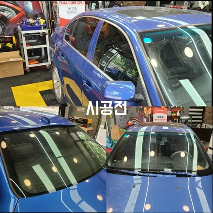 자동차튜닝 최저가 / bmw520 파비스pv9 썬팅 시공후기 / 경기 파주