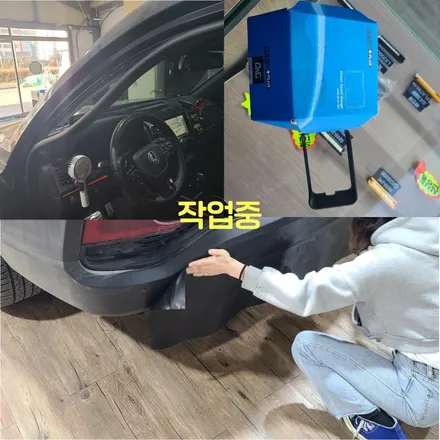 파주 금촌 문산 렉스턴 g4 다그3+장착 실내카본랩핑 리어디퓨저 카본랩핑 시공 작업 후기 / 경기 파주