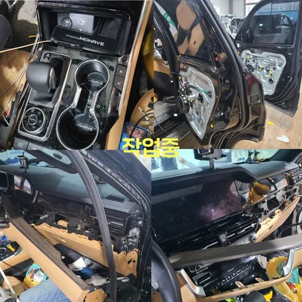 일산 다이즈커스텀 더마스터 모하비 코더스 엠비언트 led컵 플레이트 고어캣치 시공 작업 후기 / 경기 파주