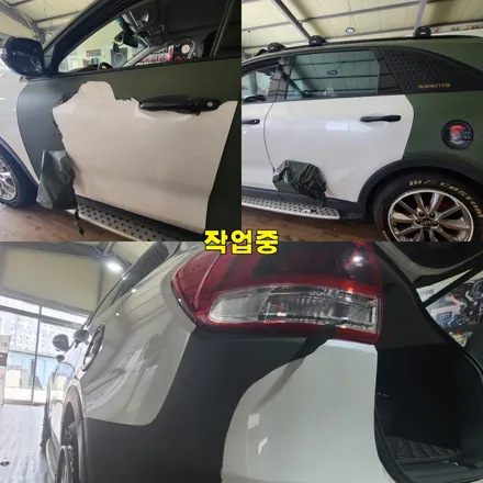 파주 운정 올 뉴 쏘렌토 전체 랩핑 제거 시공 작업 후기 / 경기 파주