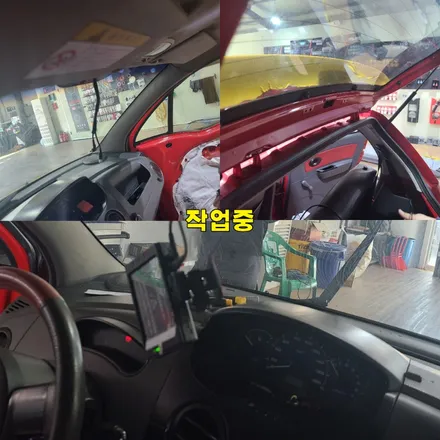 파주 운정 마티즈 싹찍어블박 순정눈밀러 시공 작업 후기 / 경기 파주