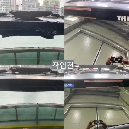 G4 렉스턴 \'스카이라인 LED 브레이크 보조 제동등\' 장착 작업! / 경기 파주