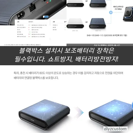 파주 일산 운정 야당 \'폭스바겐 아테온 - 파인뷰LXQ3000 블랙박스, 아이나비 BAB-105 보조배터리, 도어빔 설치작업 후기! / 경기 파주