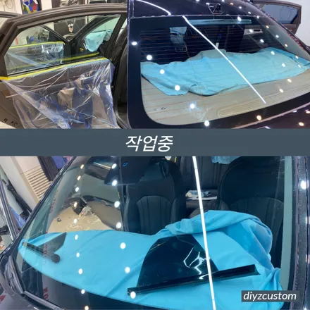 파주 일산 고양 금촌 야동동 \'제네시스 DH G80\'  \'나노필름 NF5 비반사필름\' 썬팅(틴팅) 재시공 작업 후기! / 경기 파주