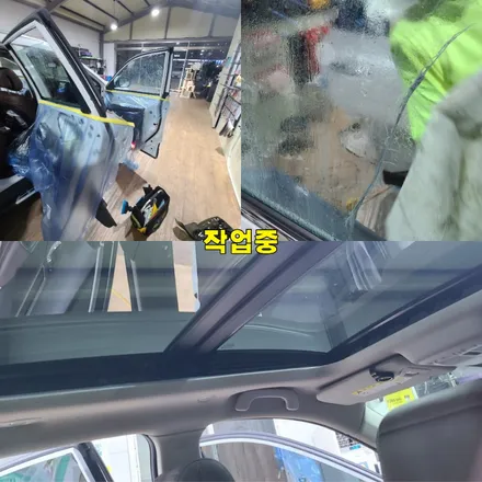 파주 운정 야당 QM6 애니가드 반반사필름 AP80 시공 작업 후기 / 경기 파주