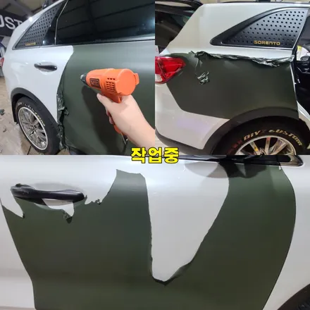 파주 운정 올 뉴 쏘렌토 전체 랩핑 제거 시공 작업 후기 / 경기 파주
