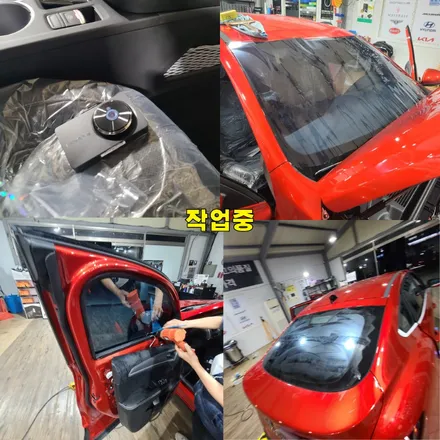 파주 운정 르노 XM3 신차패키지 나노필름 이지스BR 반사필름 LX7700블박 보조배터리 그릴 엠블럼세트 수출형 교체 시공 작업 후기 / 경기 파주