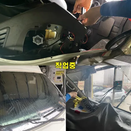 파주 운정 포터2 탑차 나노필름 이지스GR 썬팅 지넷 블박GQ250 시공 작업 후기 / 경기 파주