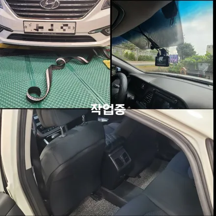 파주튜닝샵 lf쏘나타 중고차패키지 풍절음고무교체, led컵플레이트, 범퍼에어립작업, 하이패스ecm눈밀러작업 작업 후기 / 경기 파주