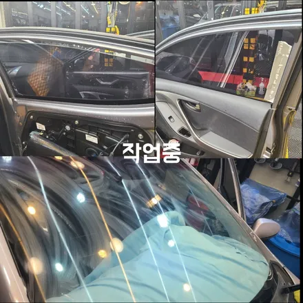 파주 금촌 문산 탄현 자동차 튜닝 최저가 - 아반테ad 썬케어 썬팅 작업 후기 / 경기 파주