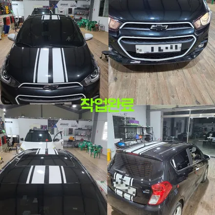 일산 김포 풍무 검단 더뉴스파크 데칼 부분랩핑 브라비오 터미네이터 LED라이트 시공 작업 후기 / 경기 파주