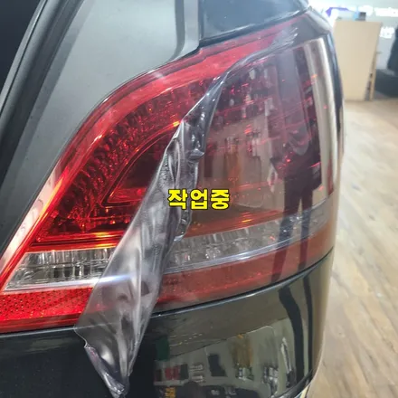 파주 운정 에쿠스 라이트 필름 제거 시공 작업 후기 / 경기 파주