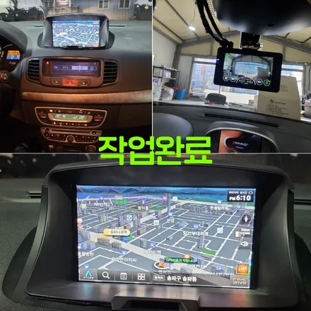 파주 운정 킨텍스 sm3 몬스터 8s 네비 매립 lx7000 블박 시공 작업 후기 / 경기 파주