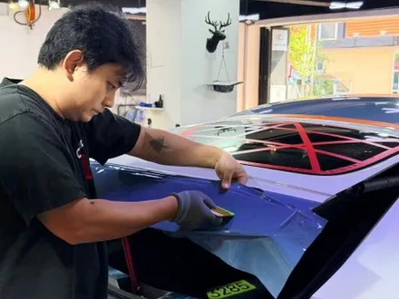 울산랩핑 벤츠 AMG GT43 자동차 랩핑으로 원하는 컬러 완성했습니다 / 울산 남구