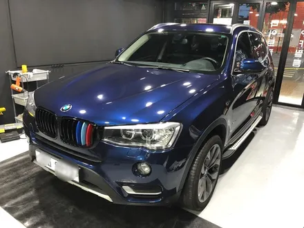 [대구랩핑][수성구전체랩핑][BMWX3전체랩핑]3시리즈 사틴화이트펄 전체랩핑 전문점 / 대구 수성구 중동