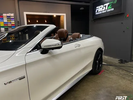 대구 수성구 랩핑 PPF 전문점 벤츠 S63 AMG 컨버터블 전체 사틴 블랙 랩핑 및 전체 크롬 죽이기 블랙 유광 / 대구 수성구
