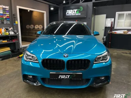 BMW f10 520d 아토믹틸에서 전체 사틴 블랙으로 랩핑 및 블랙 PPF / 대구 수성구
