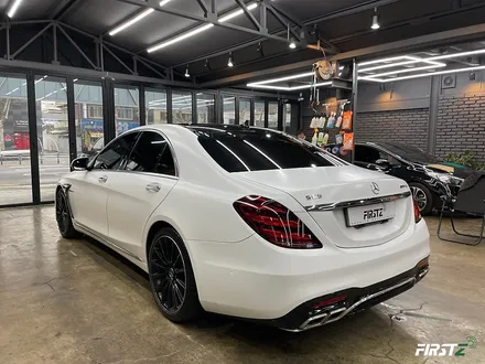 [대구랩핑][수성구사고수리][사고보험처리전문][S63 AMG] 벤츠S350 풀바디킷 앞범퍼 사틴화이트 랩핑 작업 / 대구 수성구 중동