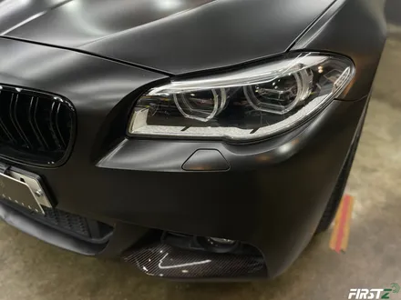 BMW f10 520d 아토믹틸에서 전체 사틴 블랙으로 랩핑 및 블랙 PPF / 대구 수성구