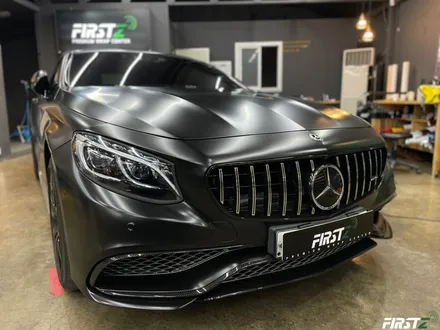대구 수성구 랩핑 PPF 전문점 벤츠 S63 AMG 컨버터블 전체 사틴 블랙 랩핑 및 전체 크롬 죽이기 블랙 유광 / 대구 수성구