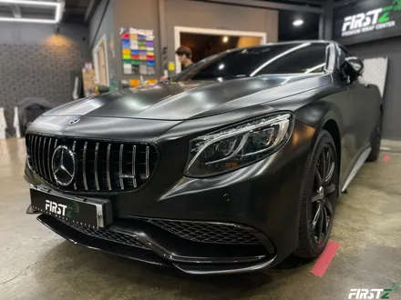 대구 수성구 랩핑 PPF 전문점 벤츠 S63 AMG 컨버터블 전체 사틴 블랙 랩핑 및 전체 크롬 죽이기 블랙 유광 / 대구 수성구
