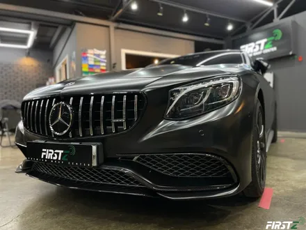 대구 수성구 랩핑 PPF 전문점 벤츠 S63 AMG 컨버터블 전체 사틴 블랙 랩핑 및 전체 크롬 죽이기 블랙 유광 / 대구 수성구