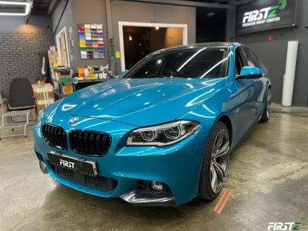 BMW f10 520d 아토믹틸에서 전체 사틴 블랙으로 랩핑 및 블랙 PPF / 대구 수성구