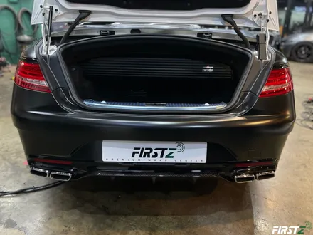 대구 수성구 랩핑 PPF 전문점 벤츠 S63 AMG 컨버터블 전체 사틴 블랙 랩핑 및 전체 크롬 죽이기 블랙 유광 / 대구 수성구