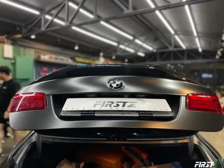 BMW f10 520d 아토믹틸에서 전체 사틴 블랙으로 랩핑 및 블랙 PPF / 대구 수성구