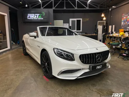 대구 수성구 랩핑 PPF 전문점 벤츠 S63 AMG 컨버터블 전체 사틴 블랙 랩핑 및 전체 크롬 죽이기 블랙 유광 / 대구 수성구