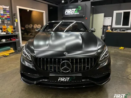 대구 수성구 랩핑 PPF 전문점 벤츠 S63 AMG 컨버터블 전체 사틴 블랙 랩핑 및 전체 크롬 죽이기 블랙 유광 / 대구 수성구