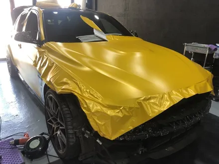 [대구랩핑][수성구BMW] M3 전체랩핑 사틴옐로우 카본 부분랩핑 작업후기 수입차 랩핑전문점 / 대구 수성구 중동