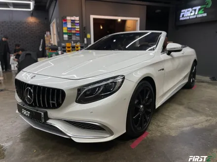 대구 수성구 랩핑 PPF 전문점 벤츠 S63 AMG 컨버터블 전체 사틴 블랙 랩핑 및 전체 크롬 죽이기 블랙 유광 / 대구 수성구