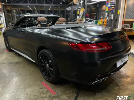 대구 수성구 랩핑 PPF 전문점 벤츠 S63 AMG 컨버터블 전체 사틴 블랙 랩핑 및 전체 크롬 죽이기 블랙 유광 / 대구 수성구