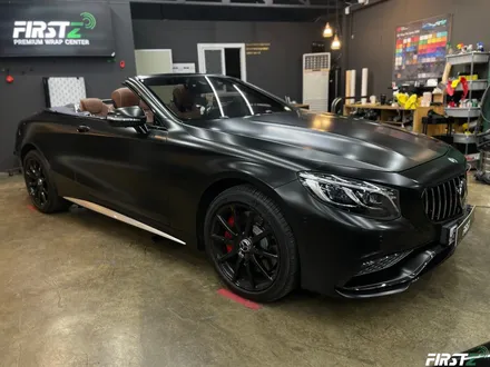 대구 수성구 랩핑 PPF 전문점 벤츠 S63 AMG 컨버터블 전체 사틴 블랙 랩핑 및 전체 크롬 죽이기 블랙 유광 / 대구 수성구
