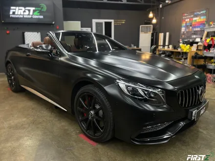 대구 수성구 랩핑 PPF 전문점 벤츠 S63 AMG 컨버터블 전체 사틴 블랙 랩핑 및 전체 크롬 죽이기 블랙 유광 / 대구 수성구