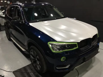 [대구랩핑][수성구전체랩핑][BMWX3전체랩핑]3시리즈 사틴화이트펄 전체랩핑 전문점 / 대구 수성구 중동