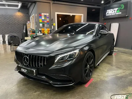 대구 수성구 랩핑 PPF 전문점 벤츠 S63 AMG 컨버터블 전체 사틴 블랙 랩핑 및 전체 크롬 죽이기 블랙 유광 / 대구 수성구