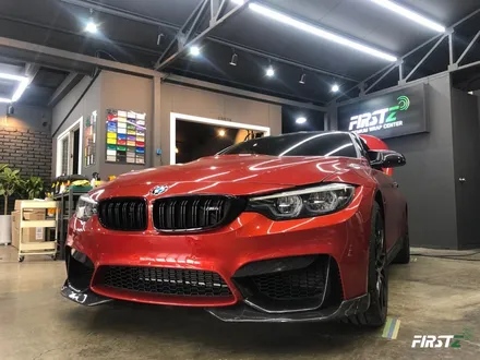 [대구랩핑][BMWM4전체랩핑][수입차전문] M4 F82 컨버터블 컴페티션 에이버리 메탈릭 사틴 다크그레이 전체랩핑 및 트론 포인트랩핑 시공 / 대구 수성구 중동