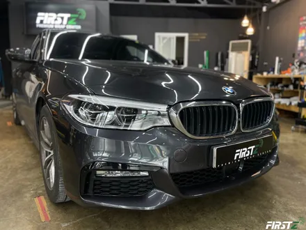 BMW 520d 에이버리 사틴 화이트 전체랩핑 포인트 카본 / 대구 수성구